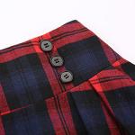Red Plaid Midi Skirt for Festive Outfits