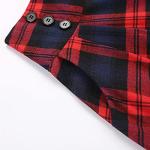 Red Plaid Midi Skirt for Festive Outfits