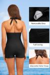 Retro Tummy Control Women’s One-Piece Swimsuit