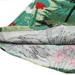 Floral Print Vintage Pleated A-line Midi Skirt