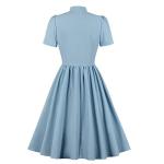 1950s Style Short Sleeve Bow Tie Dress