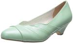 Mint Faux Leather Slide Pump by Pin Up Couture