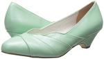 Mint Faux Leather Slide Pump by Pin Up Couture