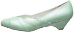 Mint Faux Leather Slide Pump by Pin Up Couture