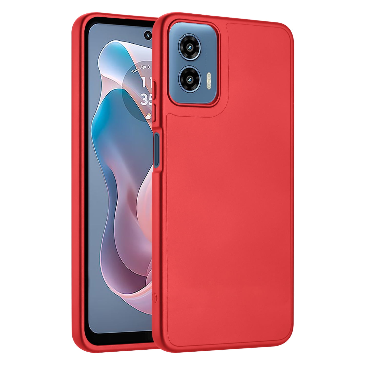 Red Slim Fit Shockproof Case for Moto G 5G