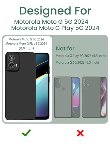 Motorola G 5G 2024 Liquid Silicone Case, Midnight Green