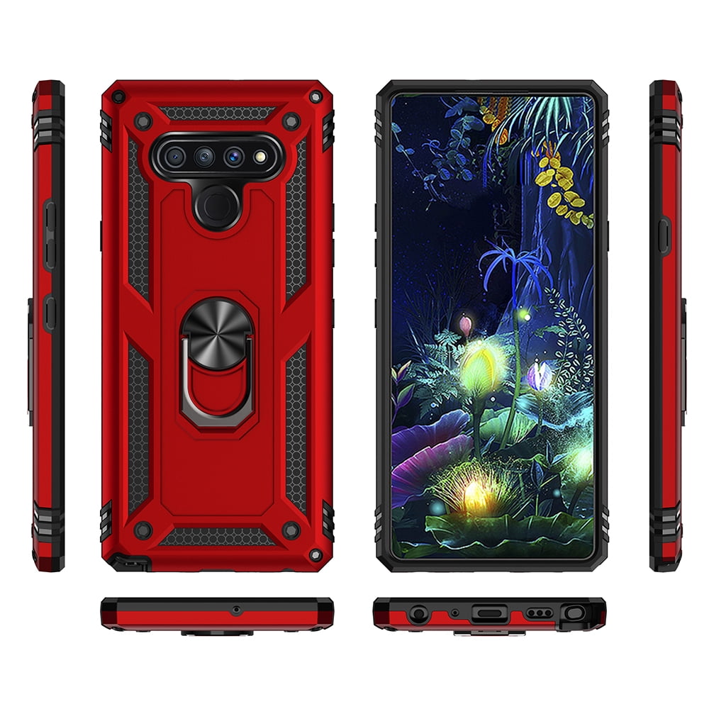LG Stylo 6 Shockproof Ring Holder Case