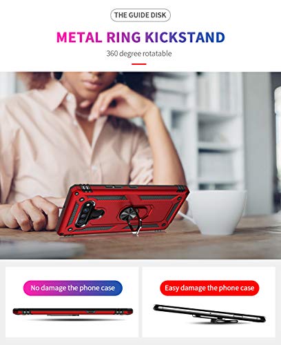 LG Stylo 6 Heavy Duty Armor Case with Kickstand