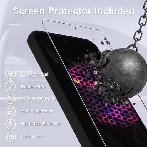 YENAPOON Google Pixel 8a Silicone Case with Protector