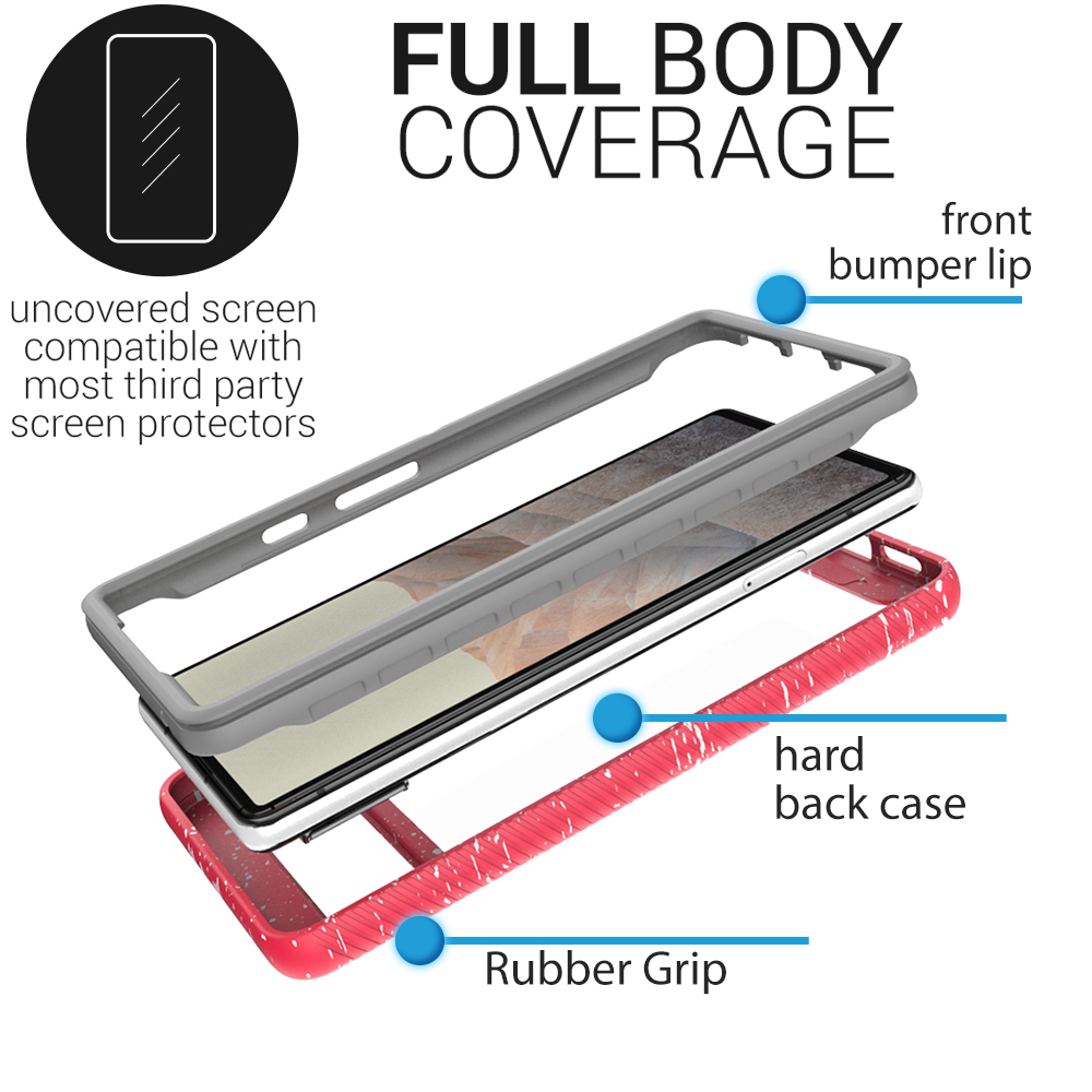 CoverON Military Grade Pink Clear Case for Pixel 6