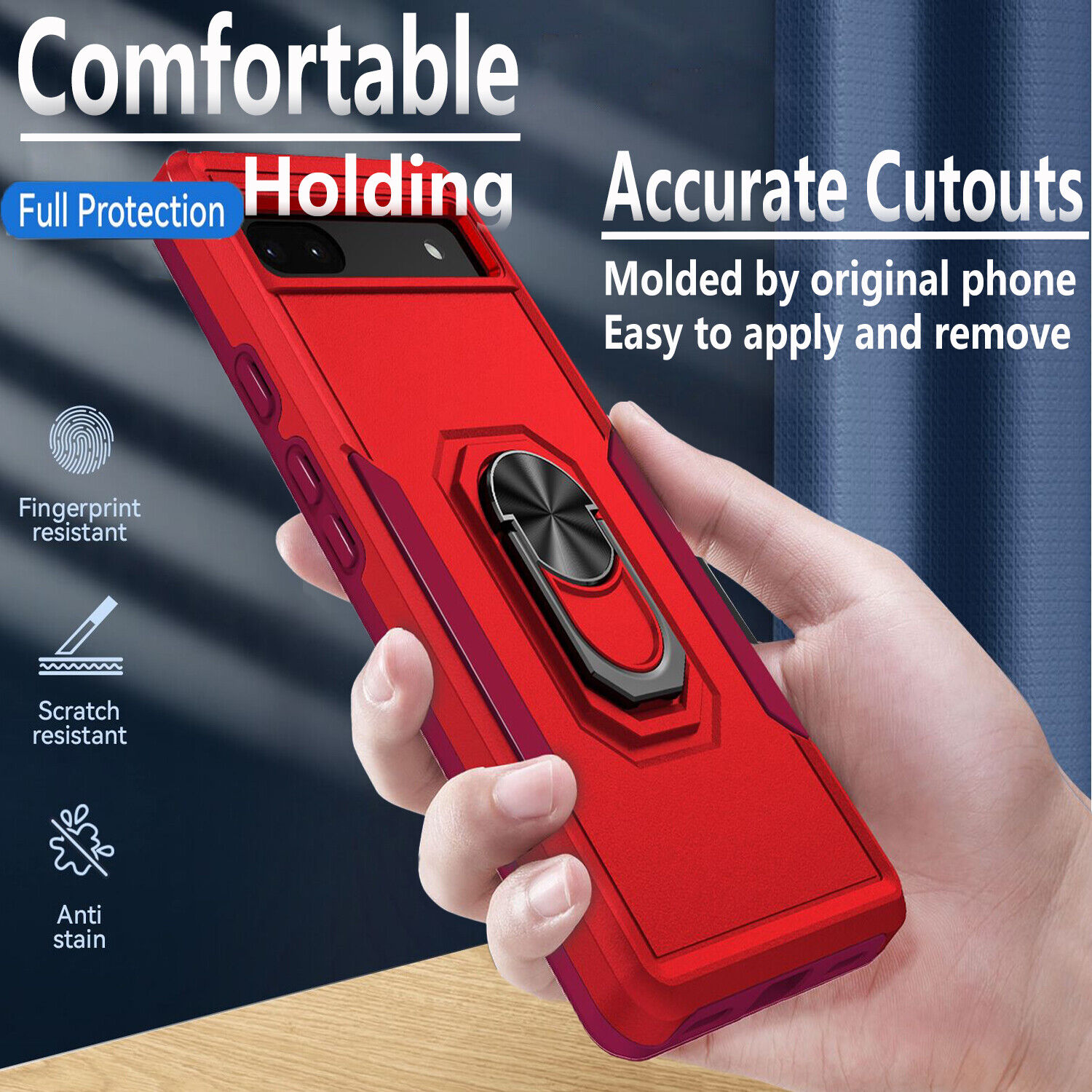 Google Pixel 7A/7 Pro/6A Phone Case with Tempered Glass