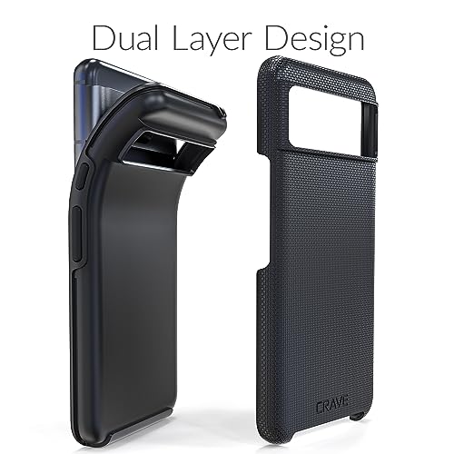 Crave Google Pixel 8 Dual Guard Case, Black