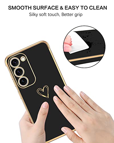 BENTOBEN Cute Heart Pattern Case for Samsung S23