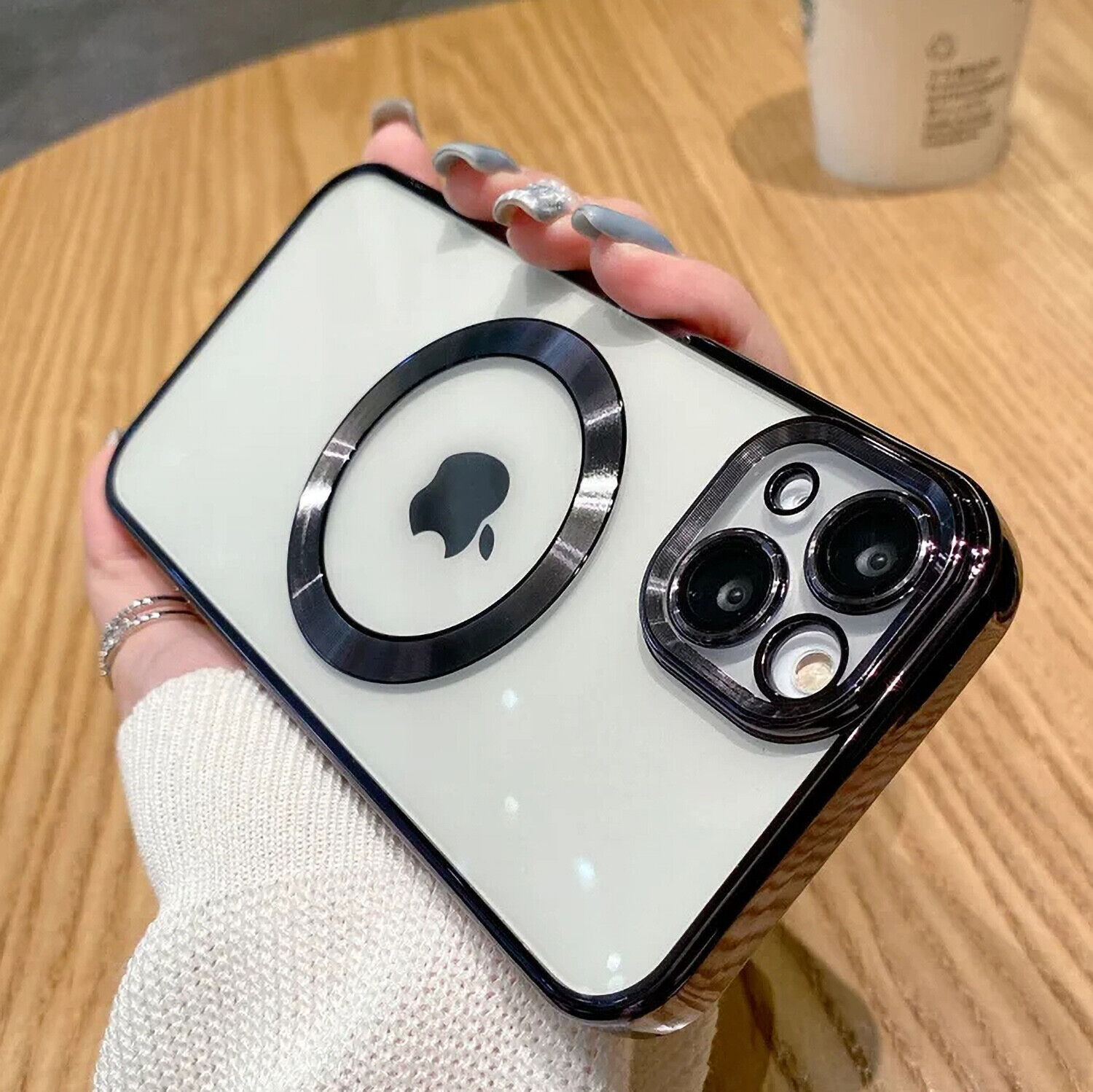 iPhone 15 Pro Max Mag Safe TPU Case Lens Cover