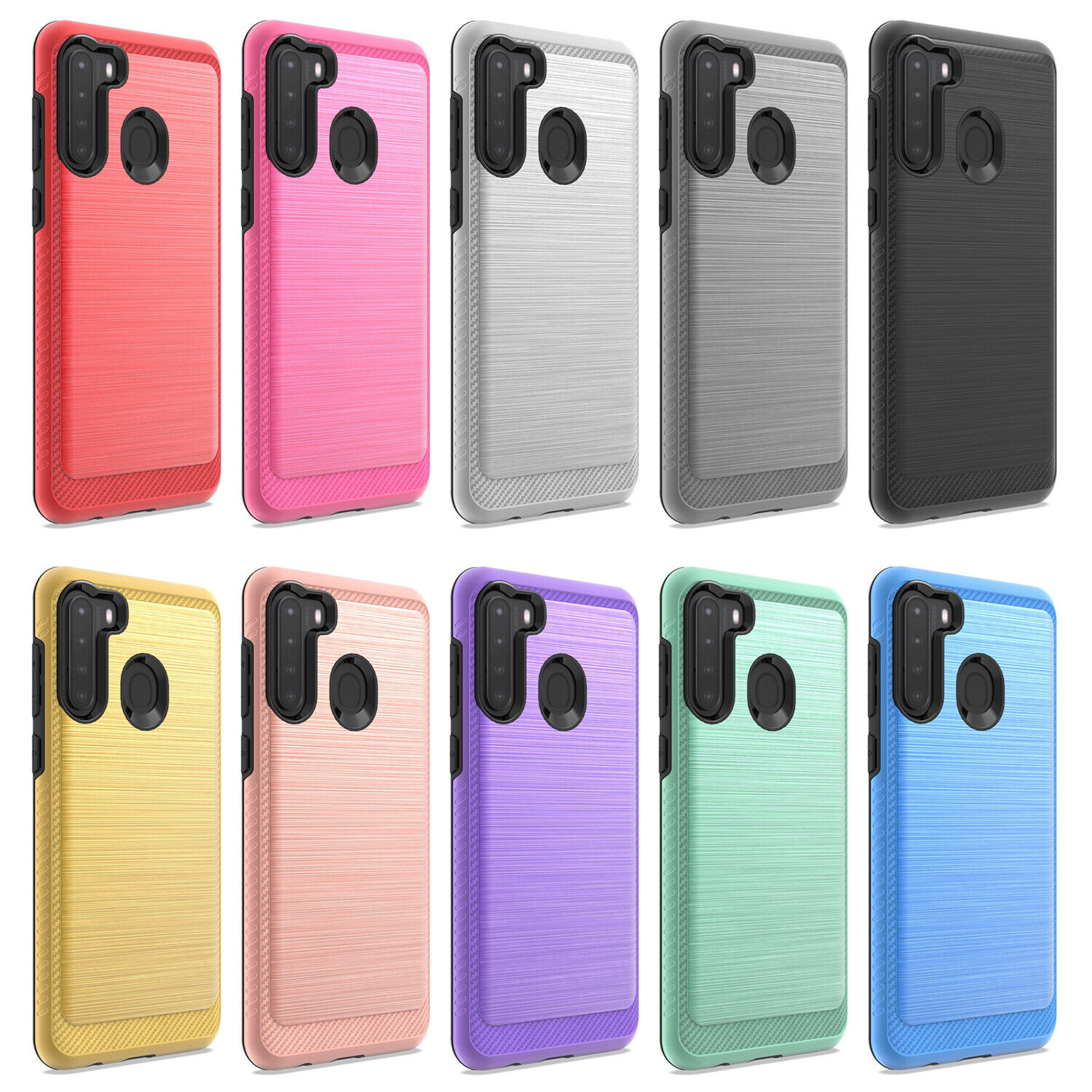 Samsung Galaxy A21 Slim Shockproof Case & Glass