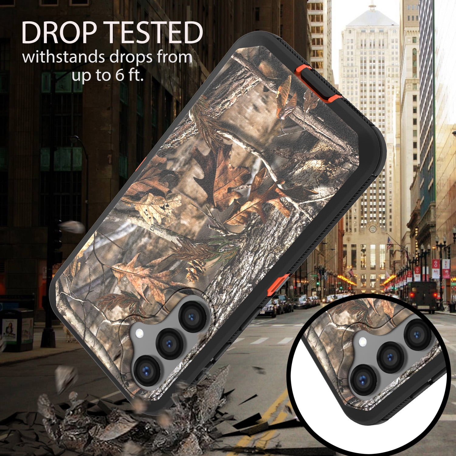 Samsung Galaxy S24 Military Grade Camo Rugged Case