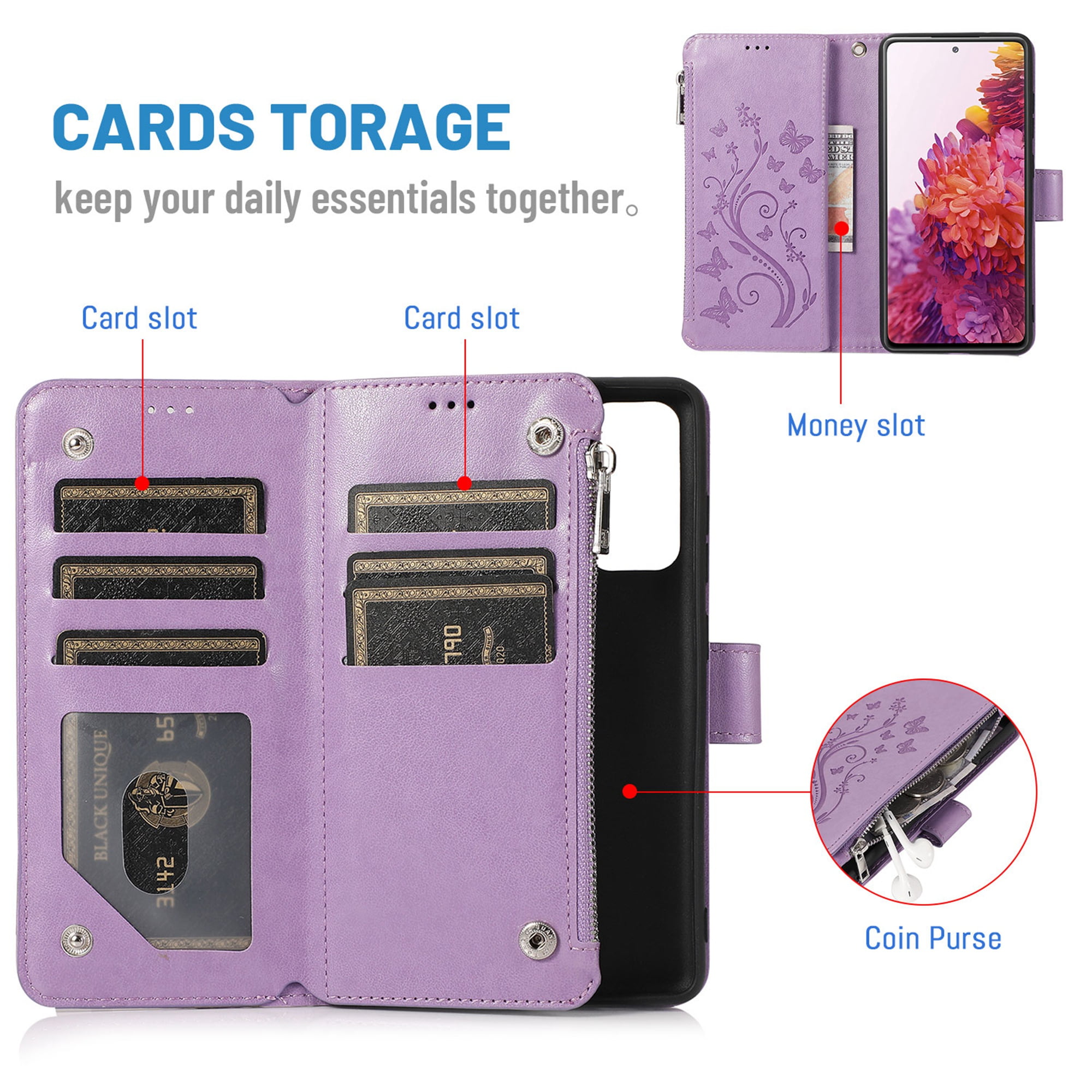 Samsung Galaxy S20 FE Wallet Case with Wrist Strap