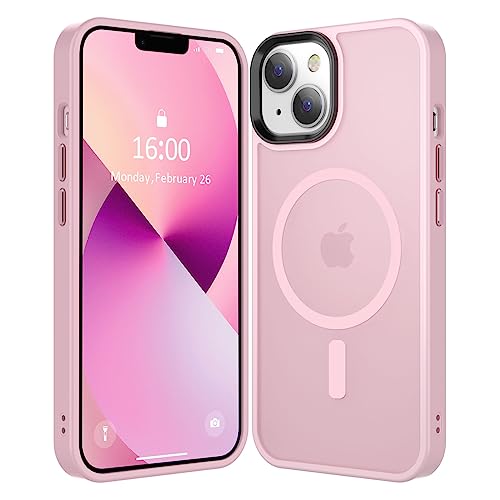 Pink Slim Magnetic iPhone 14/13 Case, Matte Finish
