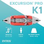 Intex Excursion Pro K1 Inflatable Kayak Set