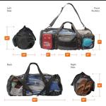 Fitdom 90L Mesh Duffle Bag for Water Sports