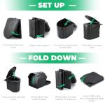 Portable Camping Toilet with Lid and Paper Holder