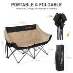 Heated Double Camping Chair for Outdoor Comfort
