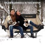 Heated Double Camping Chair for Outdoor Comfort