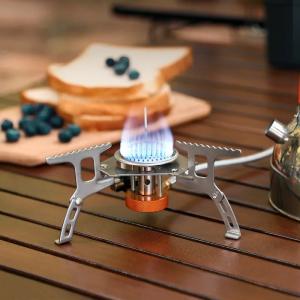 Portable Gas Stove with Piezo Ignition for Camping