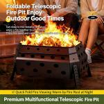 Lightweight Folding Campfire Grill for Outdoor Adventures