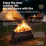 Lightweight Folding Campfire Grill for Outdoor Adventures