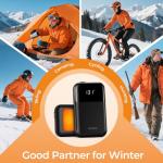 Rechargeable Hand Warmers - 2 Pack with Temp Display