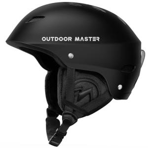OutdoorMaster Kelvin Ski Helmet - Black, Large