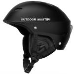 OutdoorMaster Kelvin Ski Helmet - Black, Large