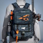 KastKing Blue Camo Fishing Tackle Backpack 50L