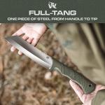 ODENWOLF Survival Machete with Sheath and Grip