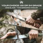 ODENWOLF Survival Machete with Sheath and Grip