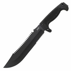 SOG Jungle Primitive Fixed Blade Machete with Sheath