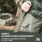 ODENWOLF Survival Machete with Sheath and Grip