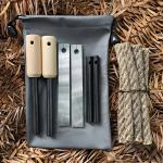 Waterproof Flint Magnesium Rod Set for Camping Fire