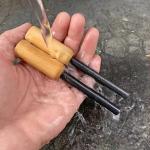 Waterproof Flint Magnesium Rod Set for Camping Fire