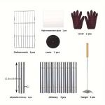 Foldable Stainless Steel Camping Stove - No Electricity Needed