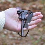 Large Flint Lighter Set with Wooden Handle