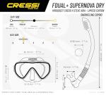 Cressi F-Dual Supernova Snorkel Mask Kit
