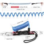 Heavy Duty Scuba Diving Coiled Safety Lanyard