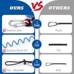 Heavy Duty Scuba Diving Coiled Safety Lanyard