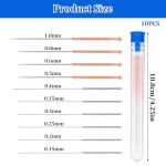 10-Piece Stainless Steel 3D Printer Nozzle Cleaning Kit