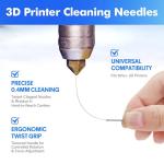 40-Piece 3D Printer Nozzle Cleaning Set