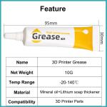 3D Printer Grease for Smooth, Quiet Operation