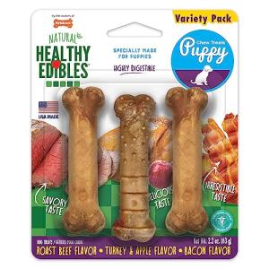 Nylabone Healthy Edibles Puppy Starter Kit - 3 Pack