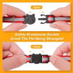 Reflective Cat Collar Set with Bell and Safety Release